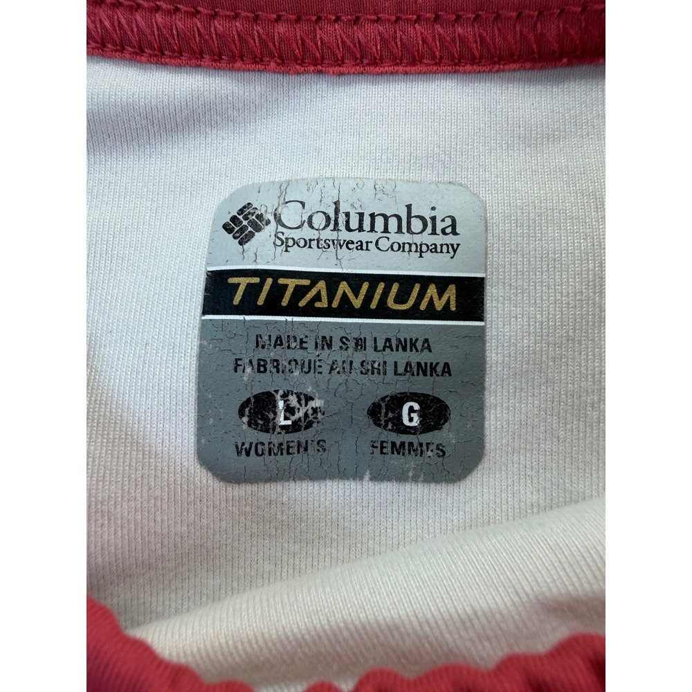 Columbia Tank Top Women L Pink Titanium TL 6681 Sleeveless Athletic Performance - Picture 2 of 9